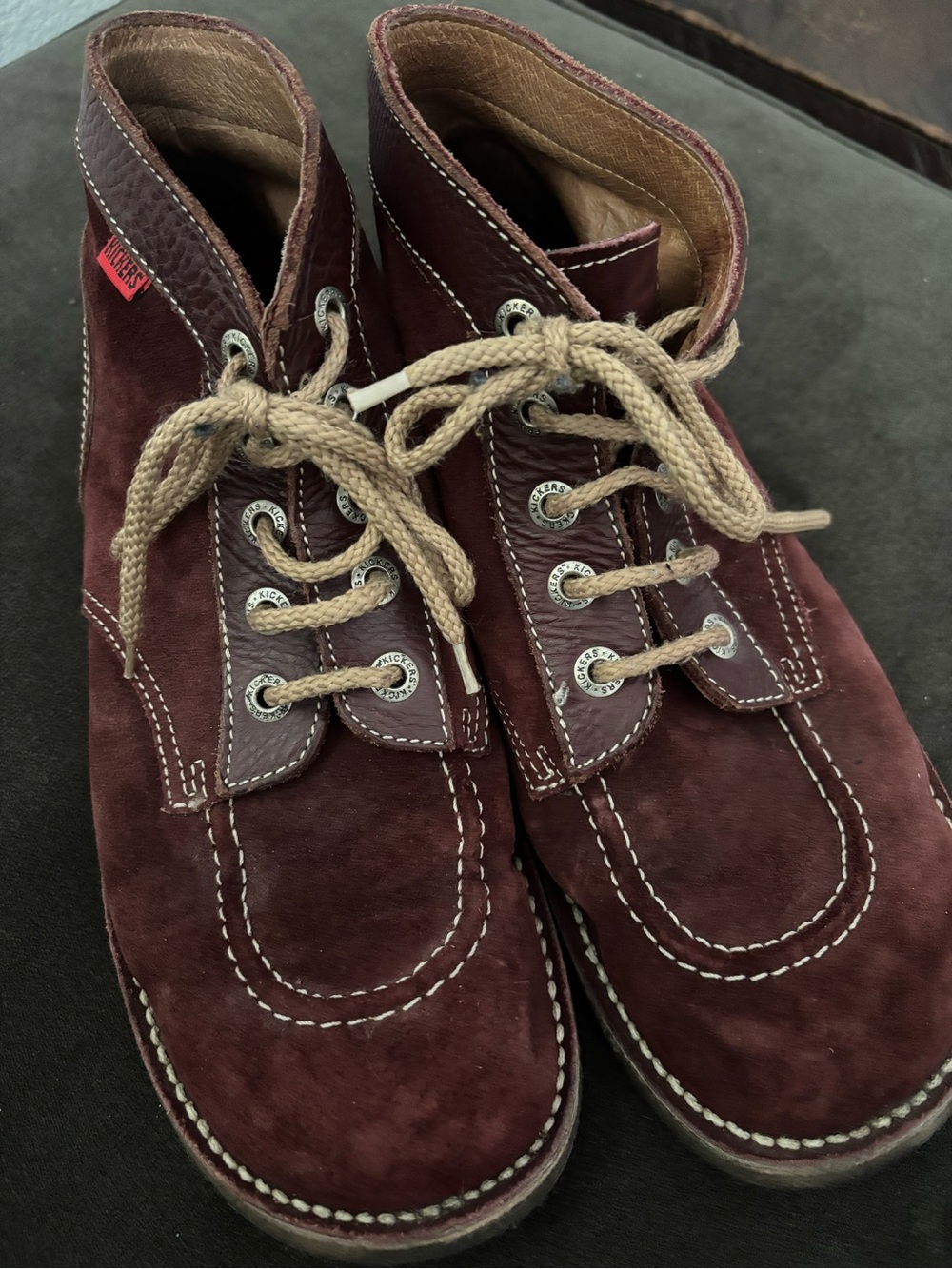 Kickers Men's Brown  Suede Chukka Boots with Tan Laces